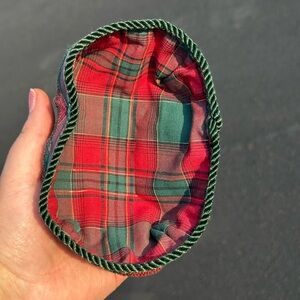 Longaberger Holiday Parsley small basket liner